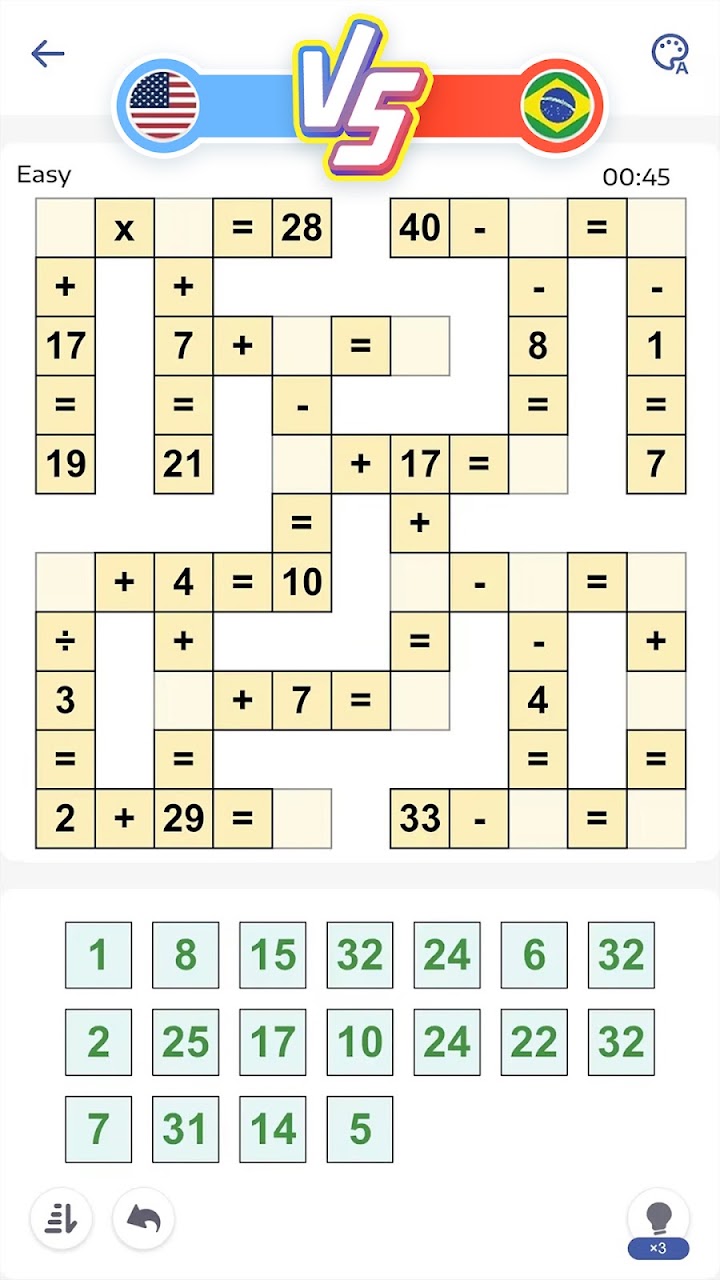 Crossmath® - Math Puzzle Games screenshot