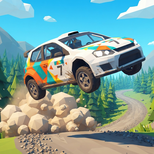 Lowpoly Rally: Offline Racing icon