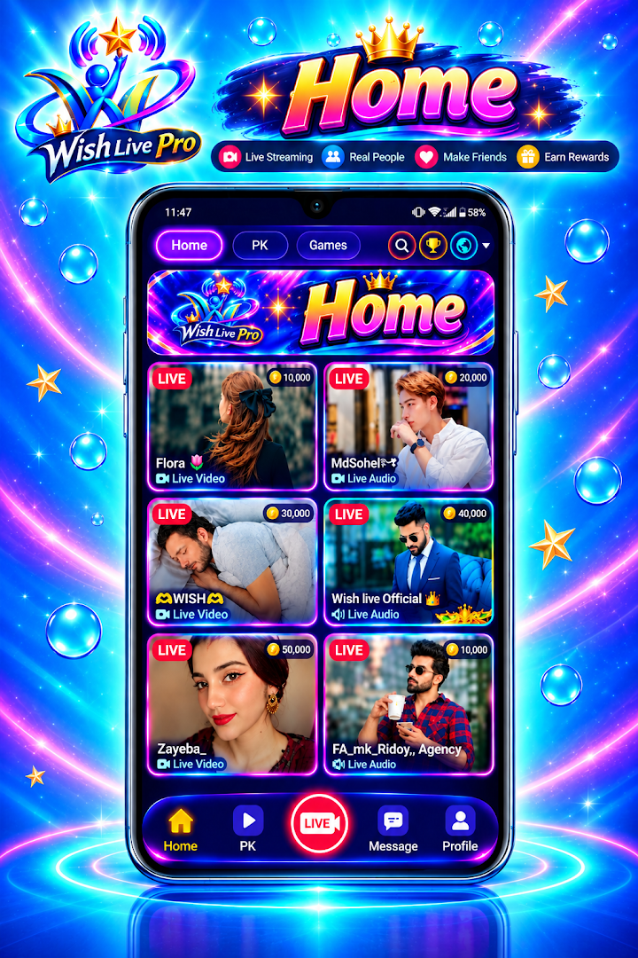 Wish Live Pro screenshot