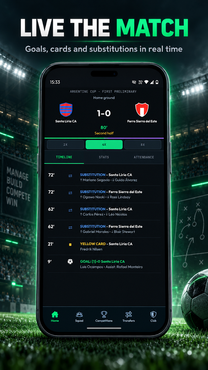 Super Manager FC: Football screenshot