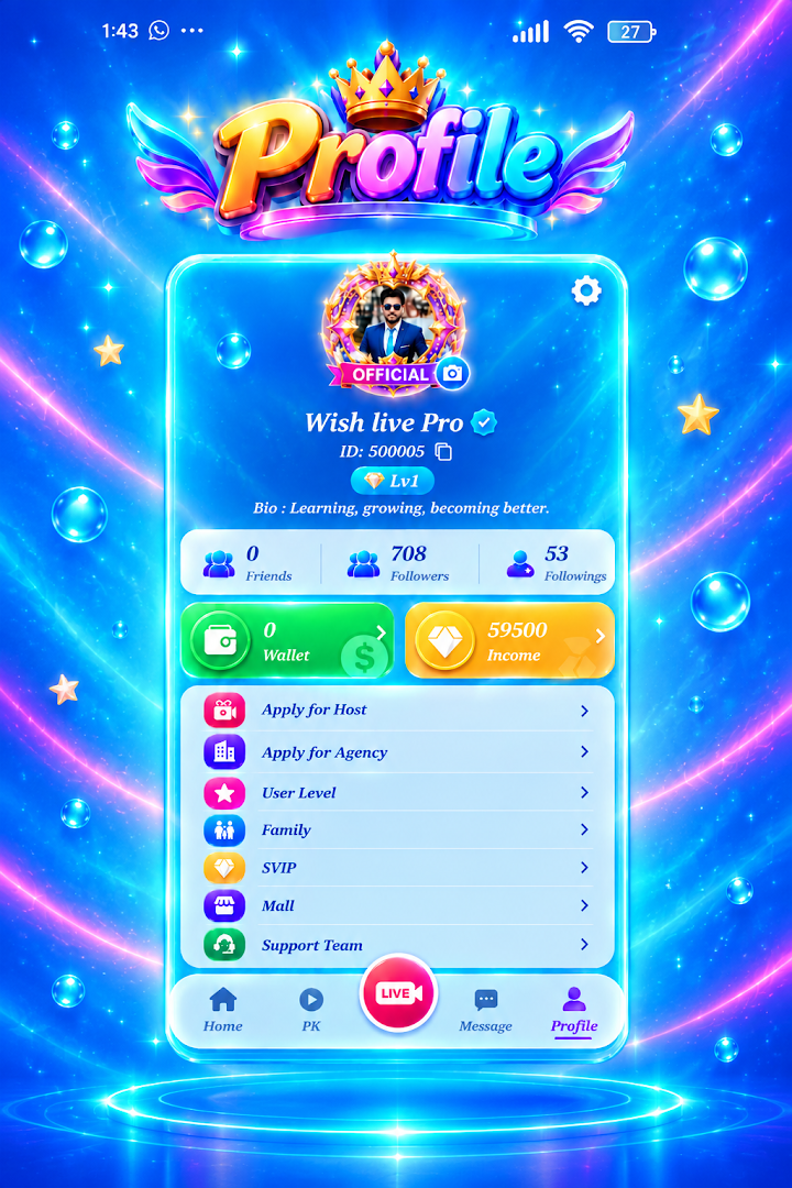 Wish Live Pro screenshot