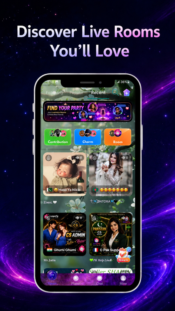 JumParty - Voice Chat & Games screenshot