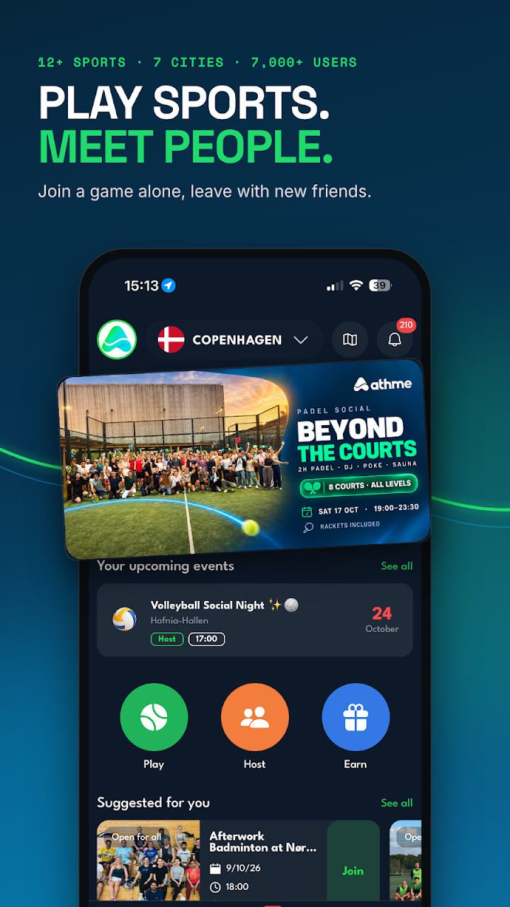 athme: Play Sports Meet People screenshot